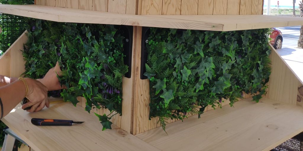 colocación de plantas verticales